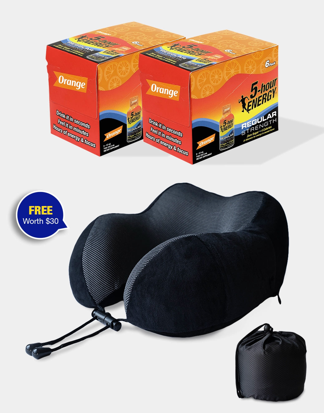 Travel Bundle: Free Portable Travel Neck Pillow with Purchase