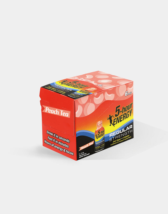 Regular Strength Peach Tea 6s Energy Shot Pack 5hour ENERGY® Singapore