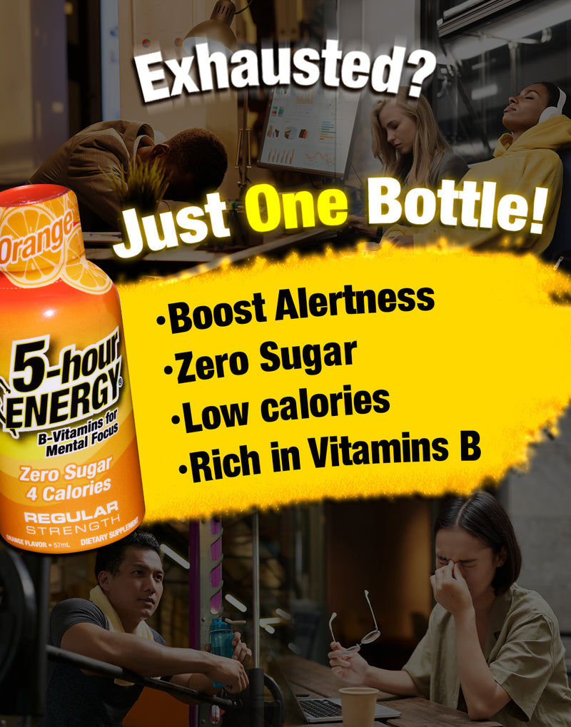 Regular Strength Cool Mint Lemonade 4s Energy Shot Pack