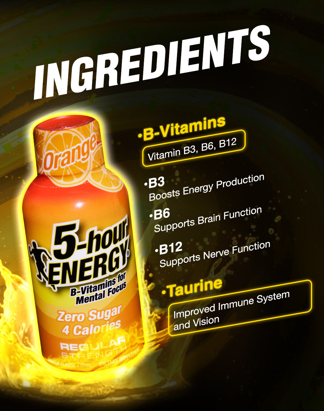 Regular Strength Cool Mint Lemonade 4s Energy Shot Pack