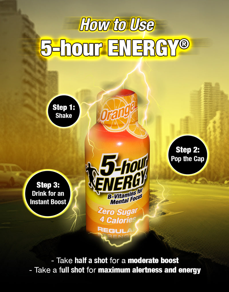 Regular Strength Cool Mint Lemonade 4s Energy Shot Pack